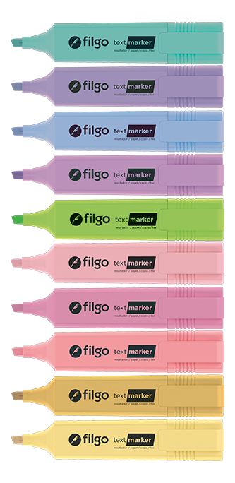 Resaltador Chato Filgo Pastel Vibes X10