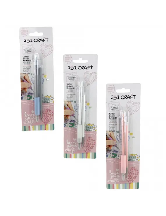  Cortante De Precisión retráctil con Repuesto x1 Ibi Craft 