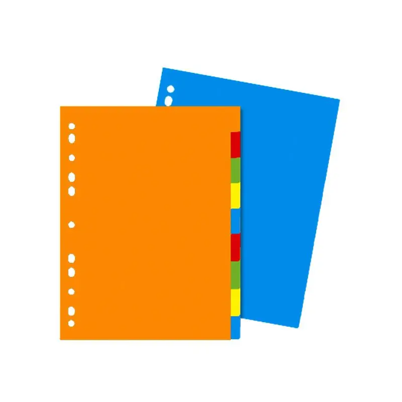 Separadores Plásticos Colores 10 Divisiones 