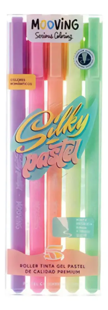 Bolígrafo Roller Pastel x5 Mooving 