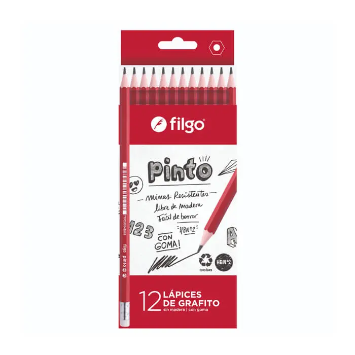 Lápices de Escribir Pinto x12 Filgo
