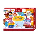 Party Set x10 con Crayones Filgo