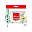 Resaltador Chato Pastel x10 Filgo