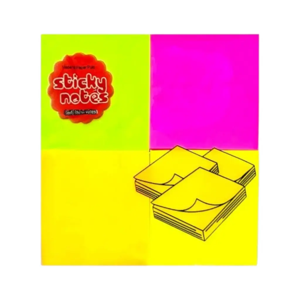 Notas Adhesivas 4 colores 3x3cm