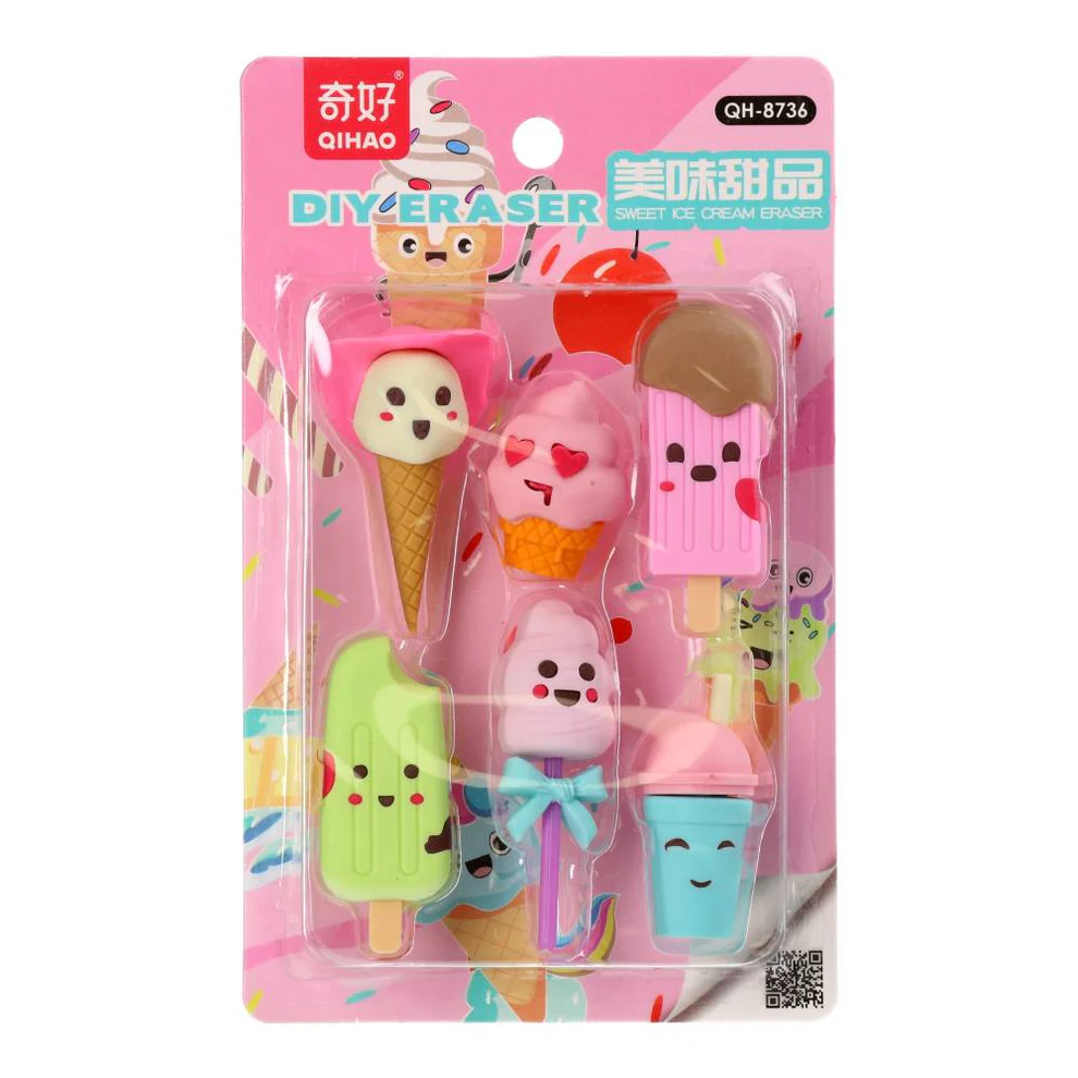 Gomas de Borrar Postres Kawaii x6