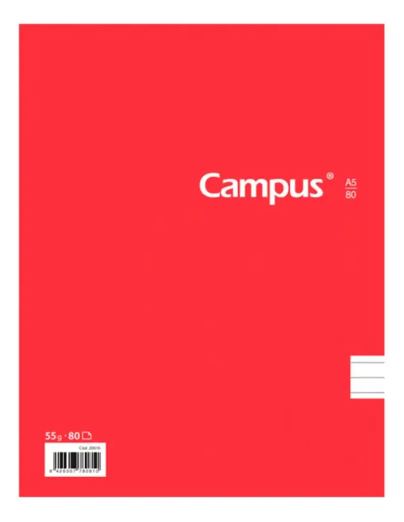 Cuadernola Tapa Dura Campus - 80 h