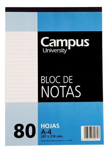Block Rayado A4 Campus - 80h