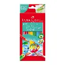 Lapices de Colores Acuarelables x12 con Kit Faber-Castell 