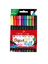 Marcadores Supersoft Punta Pincel x10 Faber-Castell