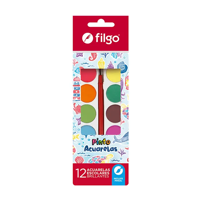 Acuarelas Pinto x12 Filgo