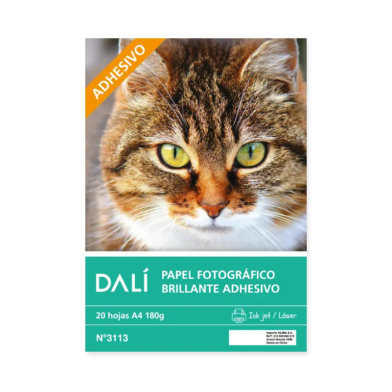 Papel Fotográfico Adhesivo A4 x1 20h DALI