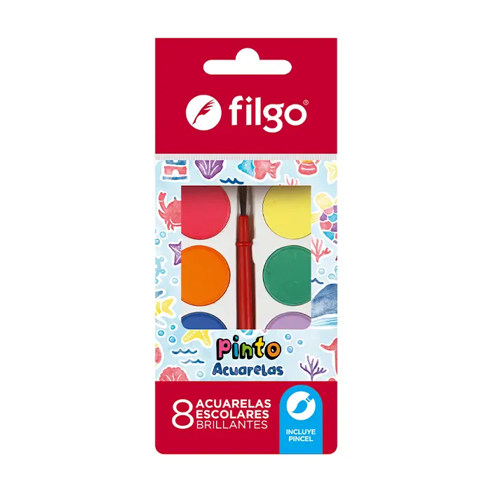 Acuarelas Pinto x8 Filgo
