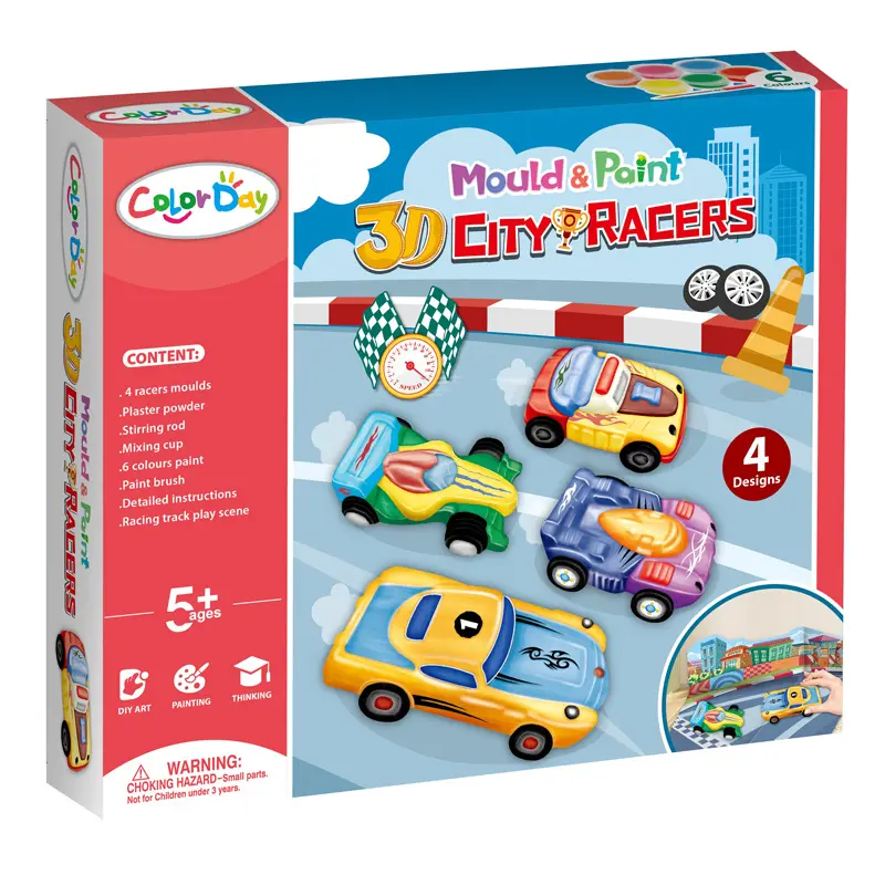 Juego para crear y colorear figuras de yeso 3D - ColorDay