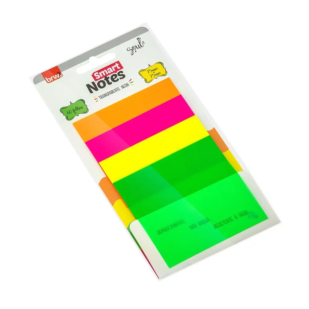 Notas Adhesivas Traslucidas Neon x40 BRW 
