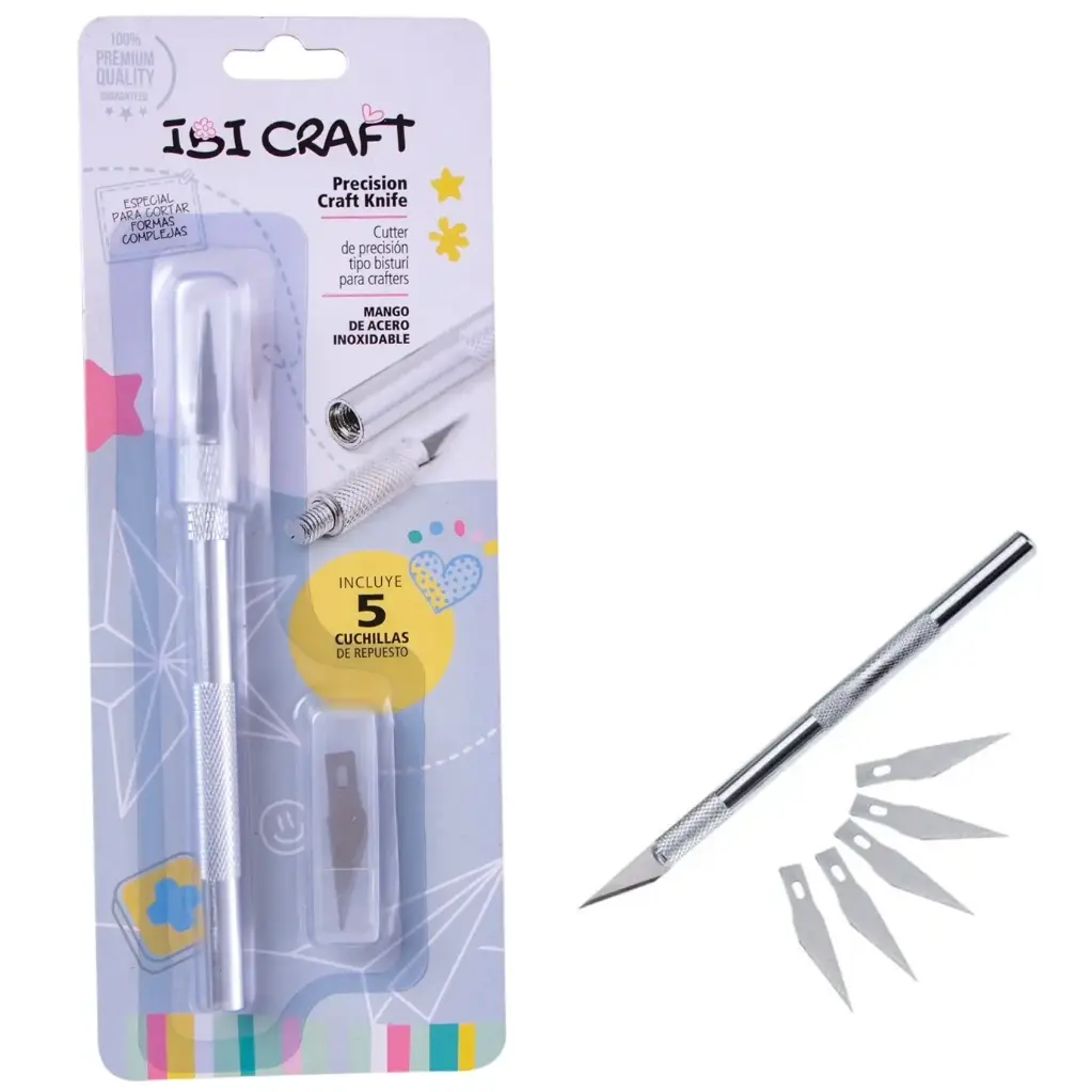 Trincheta Cortante De Aluminio con Repuesto x1 Ibi Craft