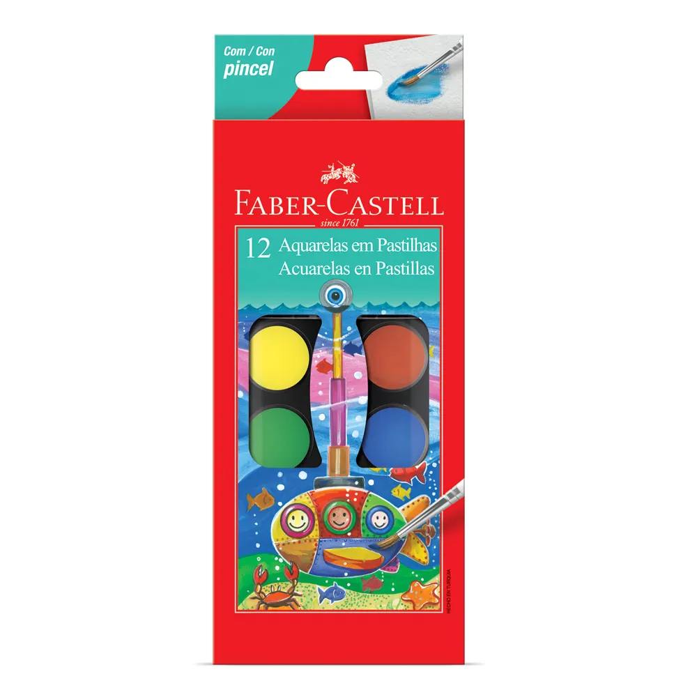 Acuarelas x12 Colores Faber-Castell