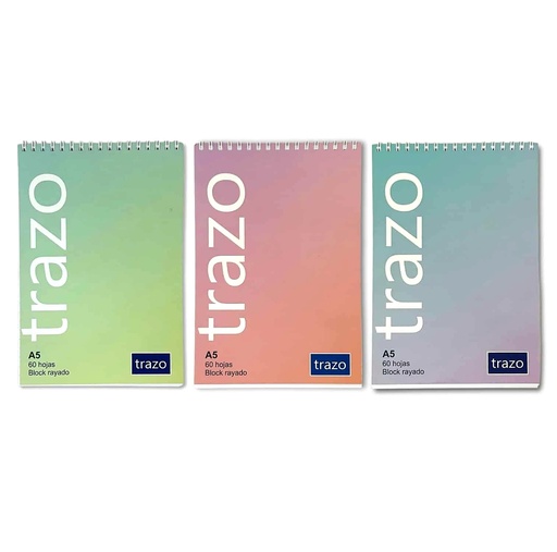 [74954885] Block A5 Rayado Trazo con Espiral