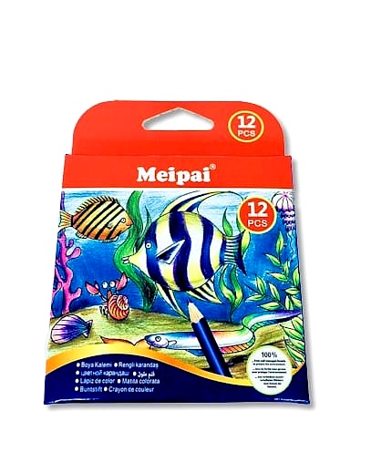 [73288887] Lápices de Colores Cortos x 12 Meipai