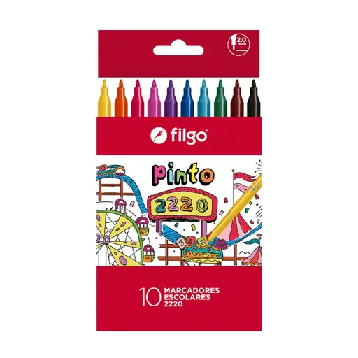 [26653988] Marcadores Escolares Pinto x10 Filgo