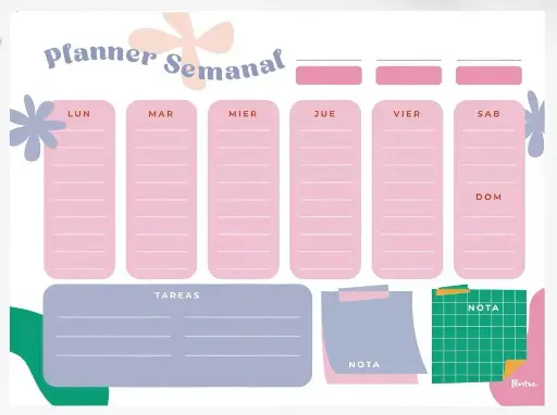 Planificador Semanal Ilustra A4 - 50 hojas