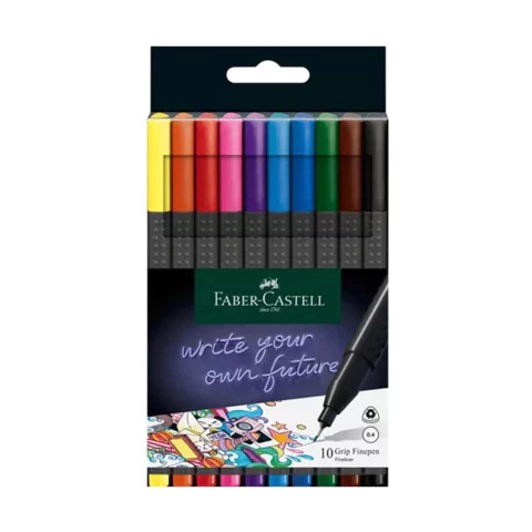 [50115743] Fibras Colores 0.4mm x10 Faber-Castell