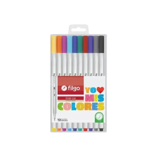 [33354519] Fibras Colores 0.4 mm x10 Filgo