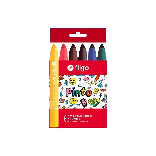 [14608258] Marcadores Escolares Jumbo x6 Filgo