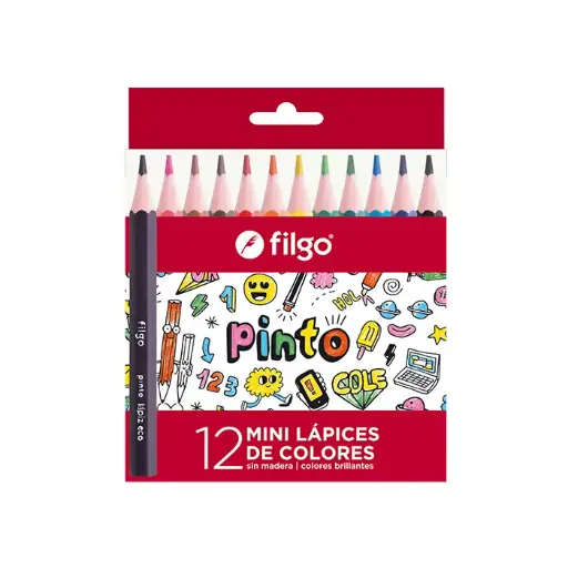 [20788873] Lápices de Colores Pinto Mini x12 Filgo