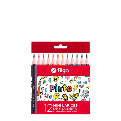 [20788873] Lapices de Colores Pinto Mini x12 Filgo