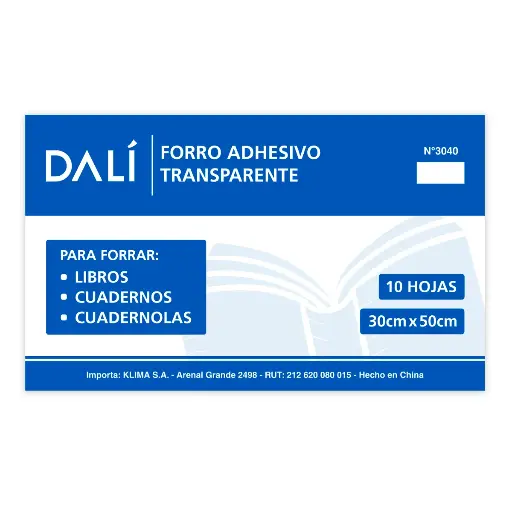 [17537237] Papel Contact Autoadhesivo 30cm x 50cm DALI - 10 Hojas