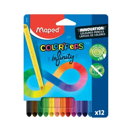 [40939336] Lapices de Colores Peps Infinitos x12 Maped
