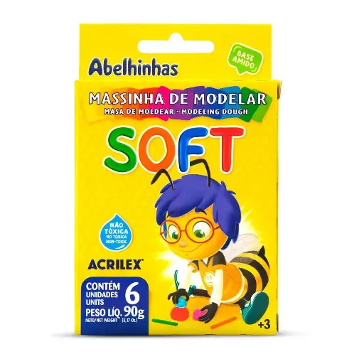 [56918322] Plasticina Masa Moldear Soft 90g x6 Acrilex