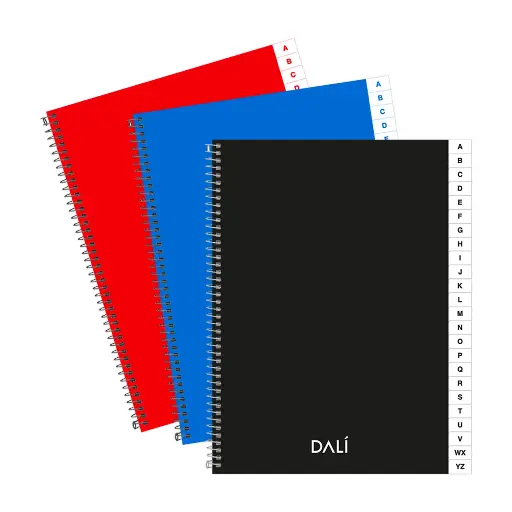 [92047069] Cuaderno con Índice Tapa Dura 72 h x1 DALI