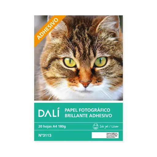[14806110] Papel Fotográfico Adhesivo A4 x1 20h DALI