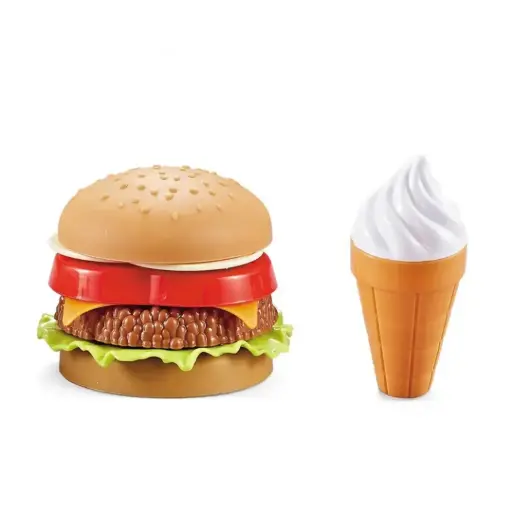 [37055492] Juego de Encastre Comida Rápida Hamburguesa