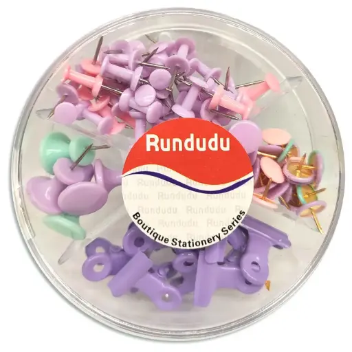 [37270143] Set de Clips y Broches Oficina Pastel 