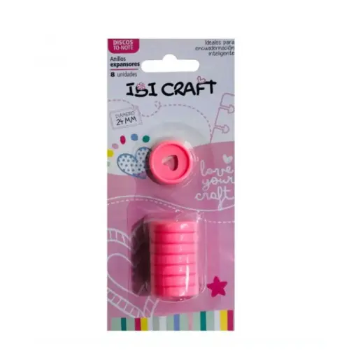 [49666693] Pack Anillos para Encuadernar 24 mm x8 Ibi Craft