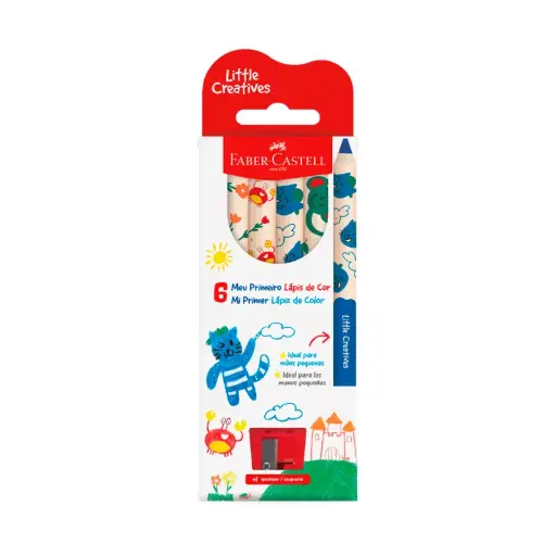 [50259824] Lápices de Colores Jumbo x6 Faber-Castell 