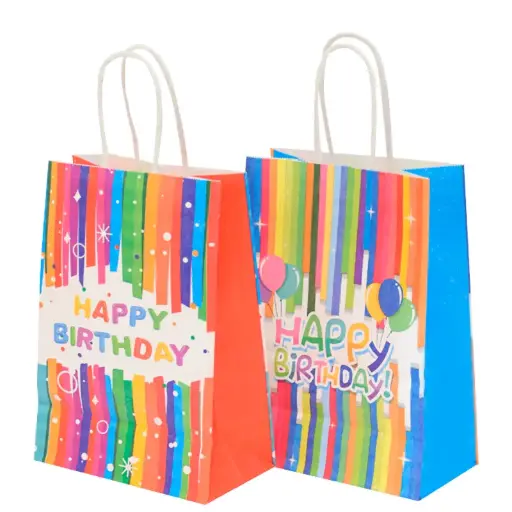 [65206200] Bolsa Mediana Feliz Cumple con Asa x1