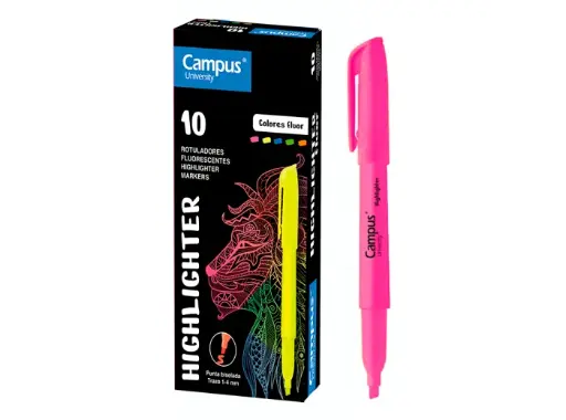 Resaltador Fino Fluo x1 Campus