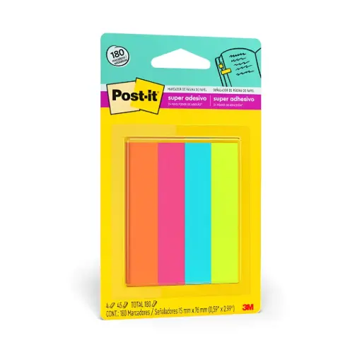 [76070096] Banderitas Autoadhesivas 15x76mm Post-it 